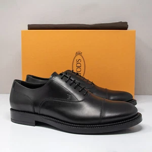 Tod's Black Leather Oxfords, Size 9 UK (10 US) - Picture 1 of 8