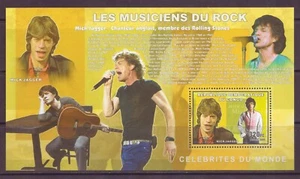 Congo, Souvenir Sheet, Musician Mick Jagger of the Rolling Stones, MNH, 2006 - Picture 1 of 1