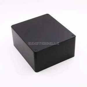 160x75x140mm Black Aluminum Hifi Amplifier Transformer Cover Enclosure Case Box - Picture 1 of 4