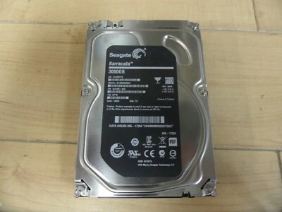 Seagate Barracuda 3000GB ST3000DM001 Hard Drive For Parts Apple - BAD - Image 1 of 3
