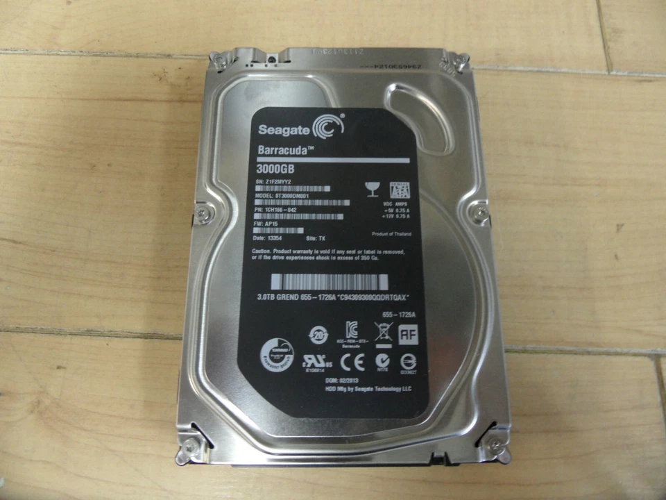 Seagate Barracuda 3000GB ST3000DM001 Hard Drive For Parts Apple - BAD - Image 1 of 3