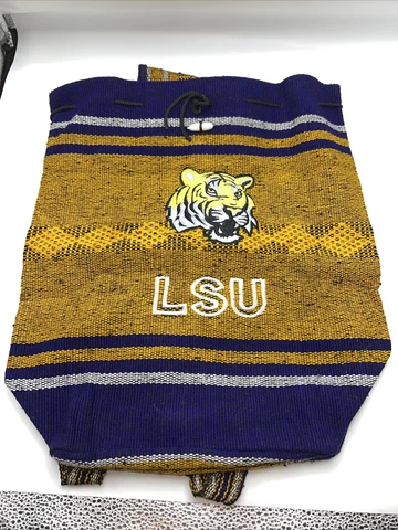 Louisiana State University (LSU)  Women's Serape Like Handbag Purse Backpack Cover