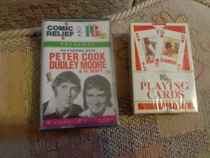 Pg Tips Playing Cards And Comic Relief Peter Cook & Dudley Moore Tape New - Bild 1 von 3