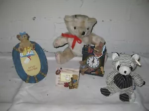 Orsi set regalo 5 pezzi orso figure orsacchiotto orsacchiotto cornice peluche beenbag - Foto 1 di 1