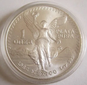 Mexico Libertad 1 Oz Silver 1984 - Picture 1 of 2