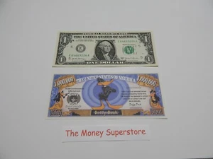 Daffy Duck One Million $1,000,000 Dollar Bill play money photo copy item #72. - Picture 1 of 2