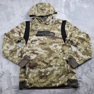 Nike Seattle Seahawk Salute to Services Boys Size XL Hoodie Sweatshirt NFL Camo - Picture 1 of 11
