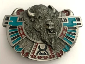 USA Vintage Belt Buckle by Bergamot 1996 buffalo (G6 - Picture 1 of 4