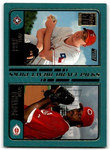 2001 TOPPS 50TH ANNIVERSARY DRAFT PICKS CHRIS RUSS/BRYAN EDWARDS RC TEXAS