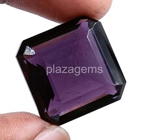 68.35 Ct Emerald Cut Natural Purple Amethyst Certified Loose Gemstone 5RDX - Picture 1 of 10