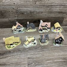 David Winter Cottages Lot of 8 Figurines British Traditions Christmas Houses