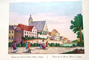 Imagen Libro-Alte Gráfico Presión - Leipzig - Thomas Puerta Para Aprox. 30x40cm - Imagen 1 de 7