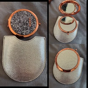 πππ MIMCO PARADISE MIRROR Black Sparks / Silver + Dust Bag - Picture 1 of 9