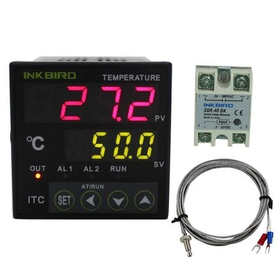 INKBIRD Digital PID Temperature Controller ITC-100VH + K sensor + 40A SSR heater - Image 1 of 4