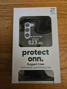 Funda protectora resistente para teléfono celular Samsung Galaxy S23 5G con funda y clip - Onn - Imagen 1 de 2