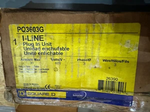 Square D, PQ3603G, Bus Plug In Unit 3 Phase 30 Amp 30a Buss Fusible I line - Picture 1 of 5