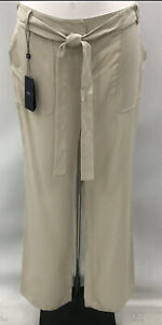 New Giorgio Armani Beige Trousers with a Belt and Flared Legs, Size 44 EU