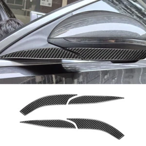 Carbon Fiber Vinyl Side Rearview Mirror Cover Trim For Benz 2022-24 C-Class W206 - Foto 1 di 11