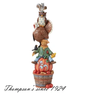 Figura Jim Shore Heartwood Creek Harvest Critter Stack 6016631 nueva en caja - Imagen 1 de 4