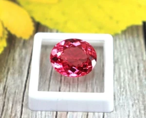 10 CT+ A++ Natural Lotus Colored Padparadscha Sapphire Oval Cut Loose Gemstone - Picture 1 of 7