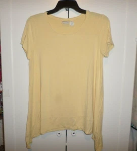 Chico's Zenergy Tunic Top Short Sleeve Shark Bite Hem Chico's size 1 S/M - Bild 1 von 4