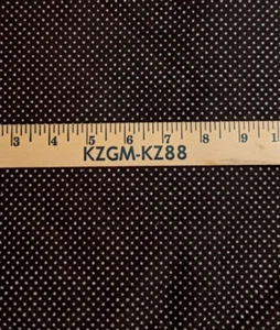 Vintage Dark Brown/White Dotted Swiss Fabric - Nylon/Polyester 1.75 Yds x 44" - Picture 1 of 4