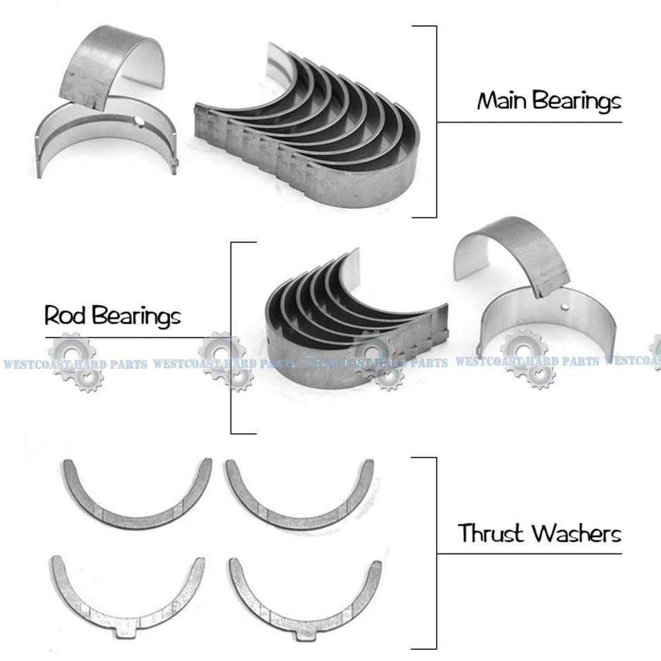 88-90 MITSUBISHI DIAMANTE MONTERO GALANT SONATA Main Rod Engine Bearings Set - Image 1 of 1