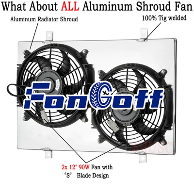 CC829 Shroud Electric Fan For 1984-1990 Chevy Corvette S10 Blazer 5.7L SBC V8 Foto 1 de 4