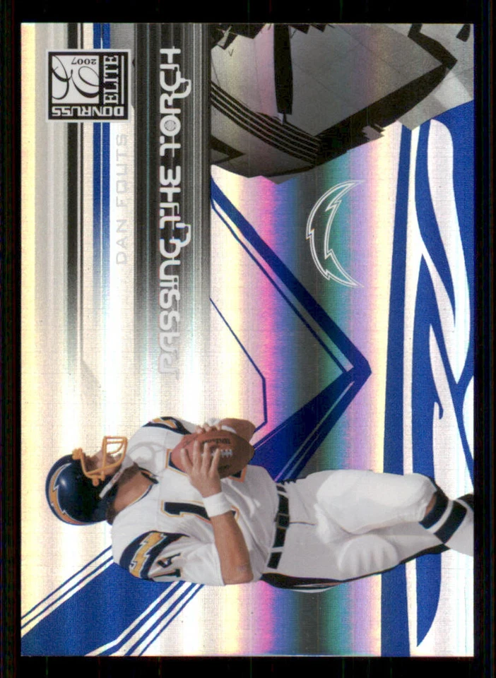 2007 Donruss Elite Passing the Torch Blue #23 Dan Fouts/Philip Rivers /200 - Image 1 of 2