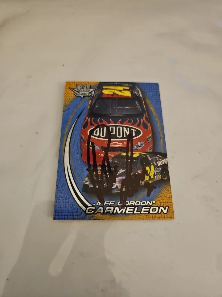 Hogh Gear Wheels 2002 autografiado Jeff Gordon Carmeleon #47 Foto 1 de 4