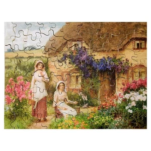 Riku Workshops 68-102 The Artist's Garden at Giverny Hand Cut Jigsaw Puzzle - Picture 1 of 1