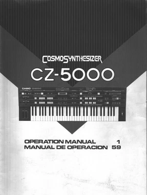Owners Manual/Users Guide Intructions Casio Synthesizer Keyboard CZ-5000 - Image 1 of 3
