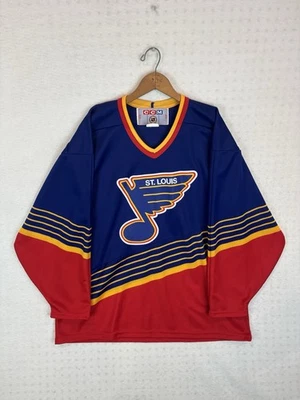 Vintage St. Louis Blues Hockey Jersey CCM Mens Size XL NHL Logo 90s Blue Red - Image 1 of 4