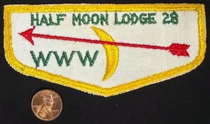 BOY SCOUT BSA OA HALF MOON 28 RIP VAN WINKLE NY FF F1 FIRST FLAP CRISPY MINT! - Bild 1 von 4