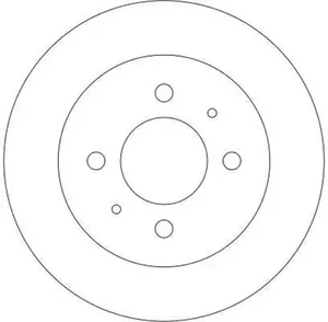 2x Disco de freno macizo DF4319 TRW para MITSUBISHI COLT IV LANCER V CARISMA - Imagen 1 de 8