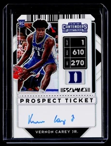 Panini Contenders Draft Picks 2020 #62b Vernon Carey Jr. - Foto 1 di 2