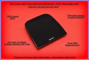 2010-2016 Ford Taurus "SHO" Sony Upper Center Dash Speaker Cover Grille OEM - Picture 1 of 3