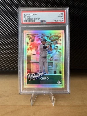 2006 eTopps - Ichiro Suzuki #36 /894 Mariners PSA Mt 9 SP HOF - Image 1 of 3