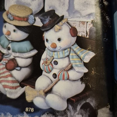 Scioto S-878 Ceramic Slip Mold Mr. Snowman Stocking Hanger Christmas Décor 8.5" - Image 1 of 4