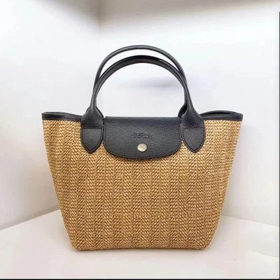 Longchamp Pliage Basket Top Handle Bag Size S Black Shoulder Bag Outlet NEW - Image 1 of 4