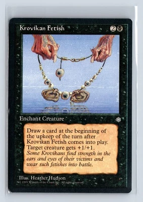 (2x) KROVIKAN FETISH – MTG Magic the Gathering Card – Ice Age – Common - Image 1 of 4