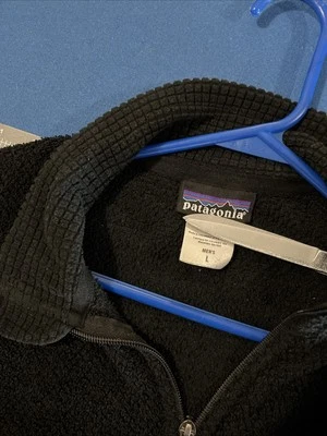 Chaleco polar Patagonia Synchilla para hombre talla L negro bolsillos con cremallera completa Polartec Foto 1 de 4