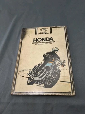 Manual de reparación de servicio Clymer Honda todos los modelos 750 1969-1972 manual de bolsillo Foto 1 de 4