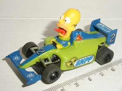 12V MICRO Scalextric - F1 Homer Simpson car - Exc. Cdn. - Image 1 of 2