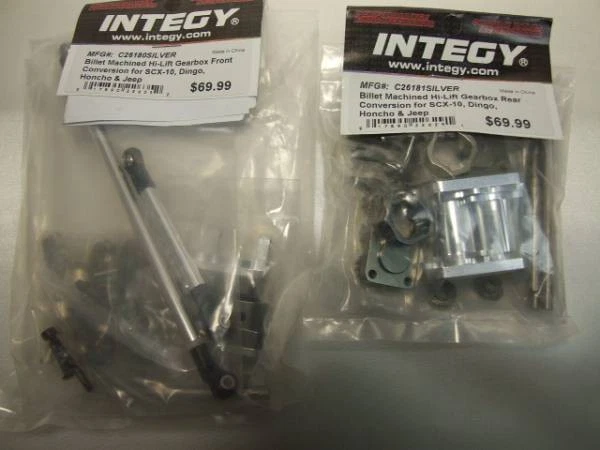 Integy SCX10 Aluminum High Lift Gearbox Front Rear Crawler RC Model Kit New - Image 1 of 1
