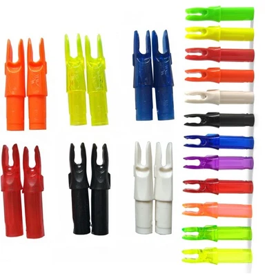 60Pcs Archery Plastic Arrow Insert Nocks ID6.2mm Arrow Shafts Tails DIY Shooting - Image 1 of 4