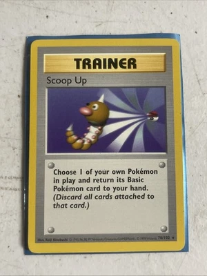 Shadowless POKEMON SCOOP UP 78/102 RARE TRAINER BASE SET MP - Image 1 of 2