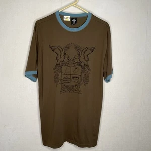prAna Heritage T-Shirt Uomo XL Rainforest Crew 92382 Misto Cotone Biologico - Foto 1 di 7