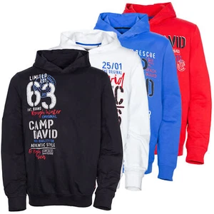 Camp David Hoody Kapuzenpullover Sweatshirt Pulli Herren Baumwolle - Picture 1 of 13