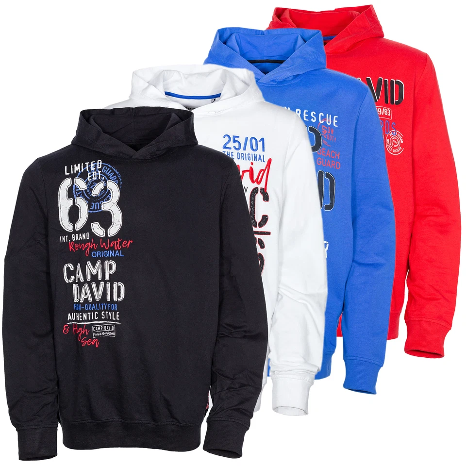 Camp David Hoody Hooded Sweatshirt Jumper Mens Cotton - Image 1 of 1